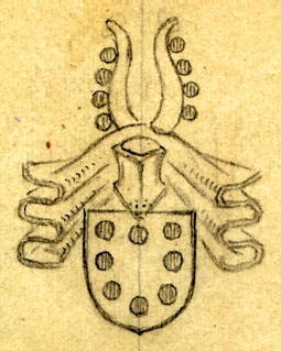 Eine Urvariante des Wappens der Familie Stael von Holstein