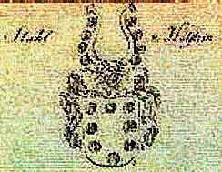 Das Wappen der Stael von Holstein etwa um 1673