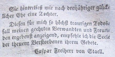 Osnabrückische Anzeigen Caspar Freiherr von Stael